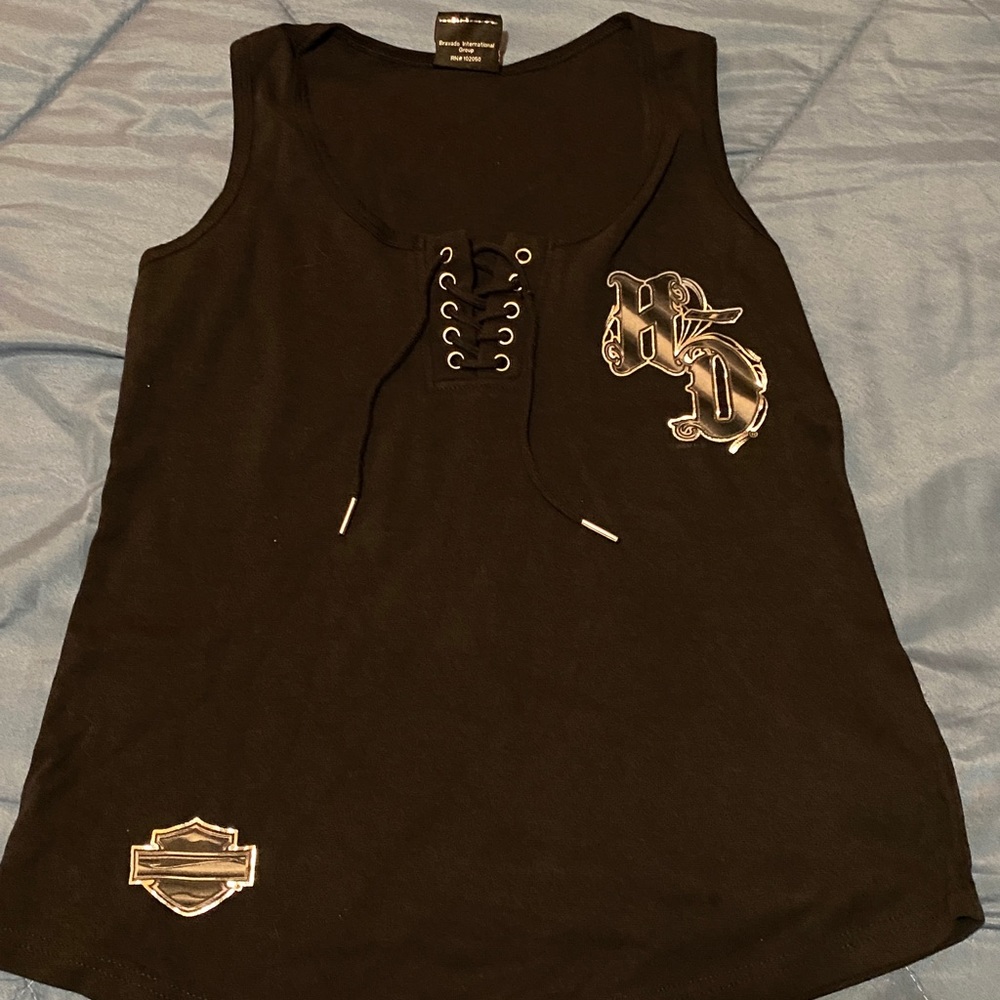 Small -black Harley Davidson tank top